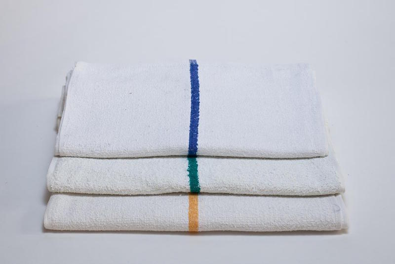 BAR TOWELS WITH SINGLE CENTER STRIPE